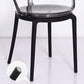 Contemporary Style Arm Chair Open Back Side Plastic Chair for Dining Room