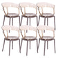 Contemporary Style Arm Chair Open Back Side Plastic Chair for Dining Room