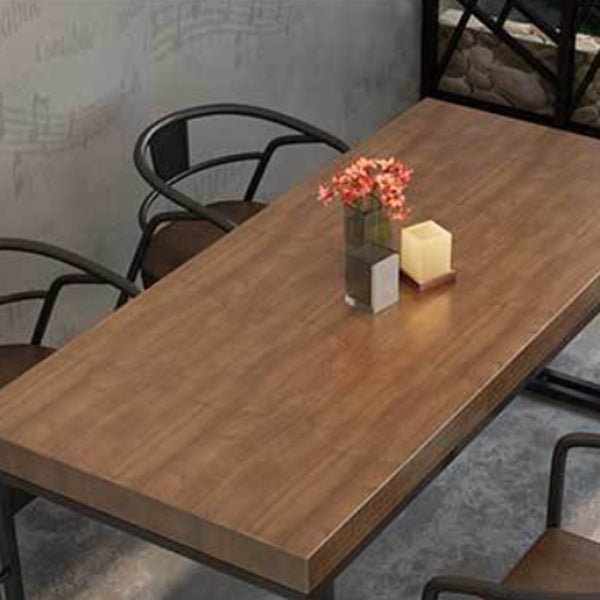 モダンな1/5/7ピースダイニングセット長方形の松の木のダイニングテーブル