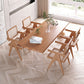1/2/5 Pieces Rectangle Dining Set Modern Solid Wood Dining Table with Chairs