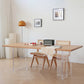 1/2/5 Pieces Rectangle Dining Set Modern Solid Wood Dining Table with Chairs