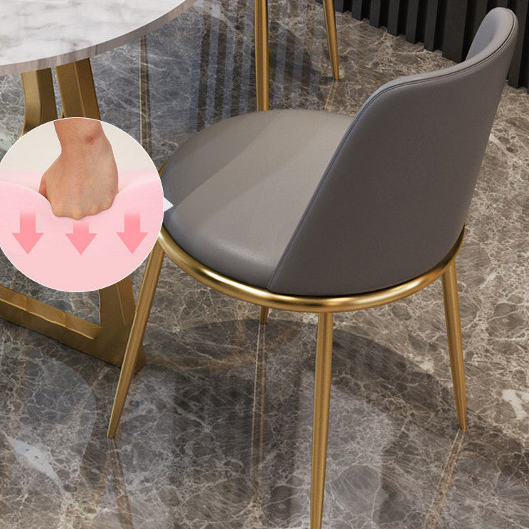 Pièces modernes 1/2/5 Pièces à manger Table à manger en pierre ronde pour balcon