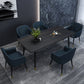 Modern 1/5/6/7 stukken Dinerset rechthoekige stenen eettafel voor eetkamer keuken