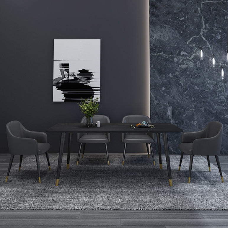 Modern 1/5/6/7 stukken Dinerset rechthoekige stenen eettafel voor eetkamer keuken