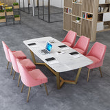 Modern 1/7 Pieces Dining Set Rectangle Stone Dining Table for Cafe Dining Room