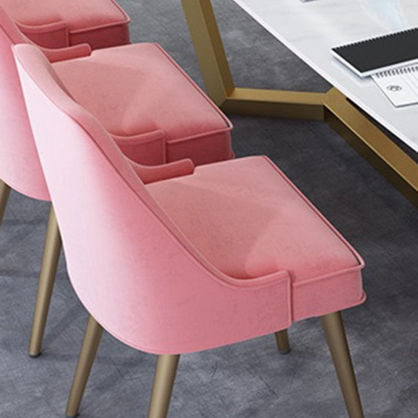 Moderne 1/7-delige eetset rechthoekige stenen eettafel voor café-eetkamer