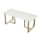 Modern 1/7 Pieces Dining Set Rectangle Stone Dining Table for Milk Tea Shop
