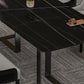Modern 1/7 Pieces Dining Set Rectangle Stone Dining Table for Milk Tea Shop