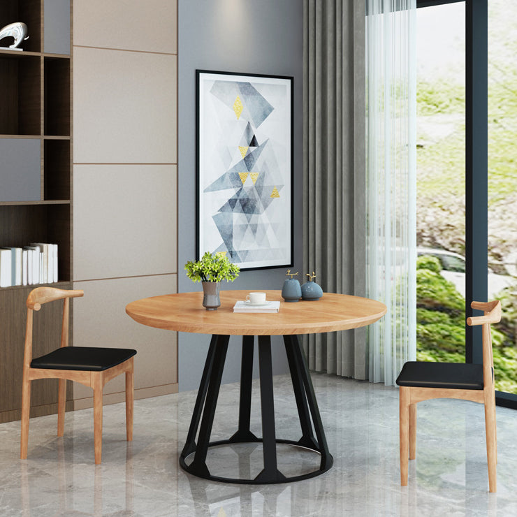 Mesa de comedor de madera redonda de 1/2/5 piezas para comedor para comedor