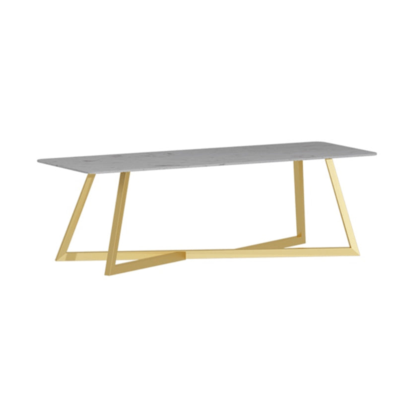 Moderne 1/7 stukken Dinerset rechthoekige stenen eettafel voor woonkamer