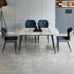 1/2/5/7 stuks rechthoek eetgelegenheidset moderne sintered stenen top dinette tafel set