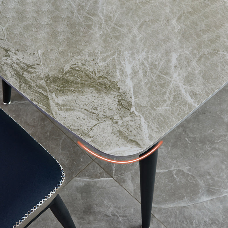 1/2/5/7 stuks rechthoek eetgelegenheidset moderne sintered stenen top dinette tafel set