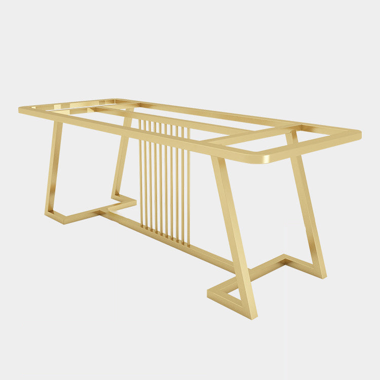 Modern 1/7 Pieces Dining Set Rectangle Stone Dining Table for Living Room Dining Room Clearhalo 'Dining Room Sets' 'Dining Tables & Seating' 'dining_room_set' 'furn' 'furn_dining_room_set' 'Furniture' 'Kitchen & Dining Furniture' 6146546