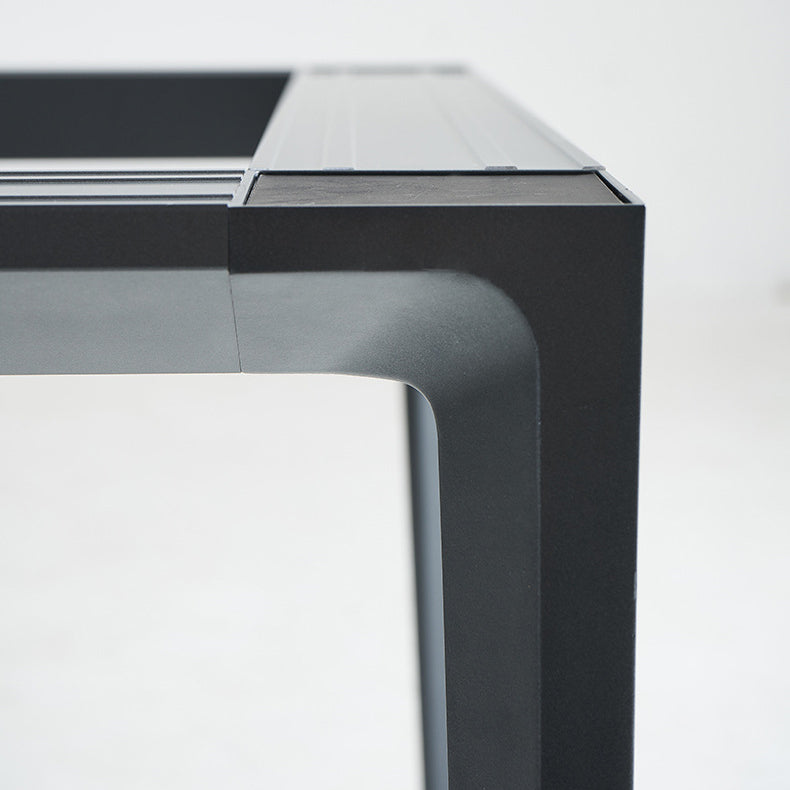 Estilo de diseñador 1/2/5/7 Piezas Rectángulo Juego de comedor de piedra sinterizada Juego de mesa de comedor de piedra sinterizada