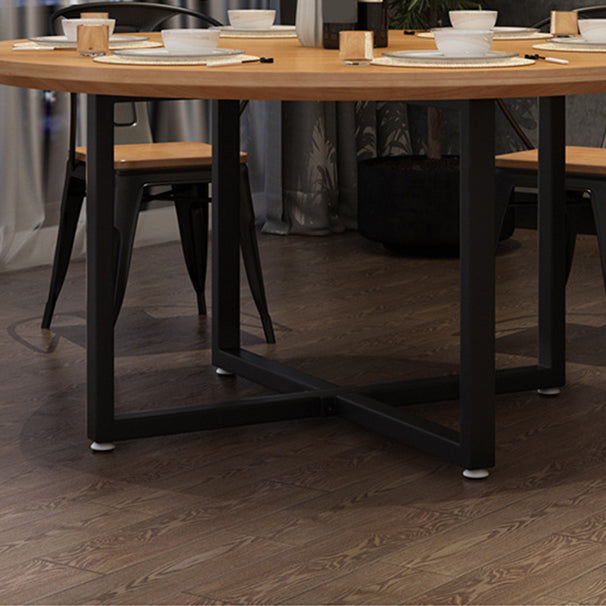 Nordic 1/5/7 Pieces Dining Set Round Wood Dining Table for Dining Room Clearhalo 'Dining Room Sets' 'Dining Tables & Seating' 'dining_room_set' 'furn' 'furn_dining_room_set' 'Furniture' 'Kitchen & Dining Furniture' 6146582