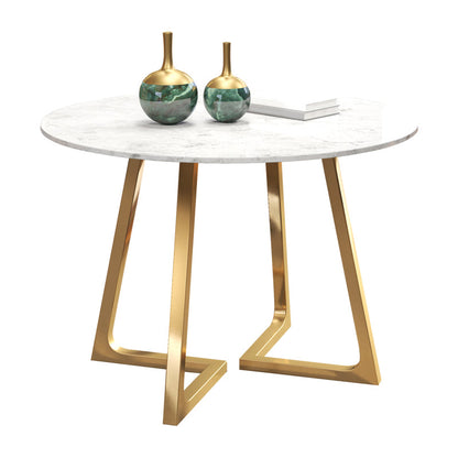 Modern 1/2/5 Pieces Dining Set Round Stone Dining Table for Dining Room Kitchen