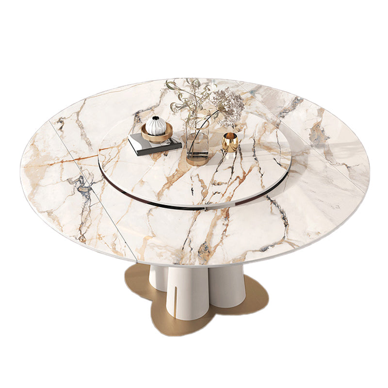 Glam Rectangle Table Set 1/3/4/5/7/9 Pieces Dining Set for Home Use