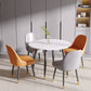 Modern 1/5 Pieces Dining Set Round Stone Dining Table for Living Room