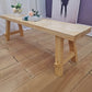 モダンな1/5ピースダイニングセット長方形の松の木ダイニングテーブルダイニングルームキッチン用