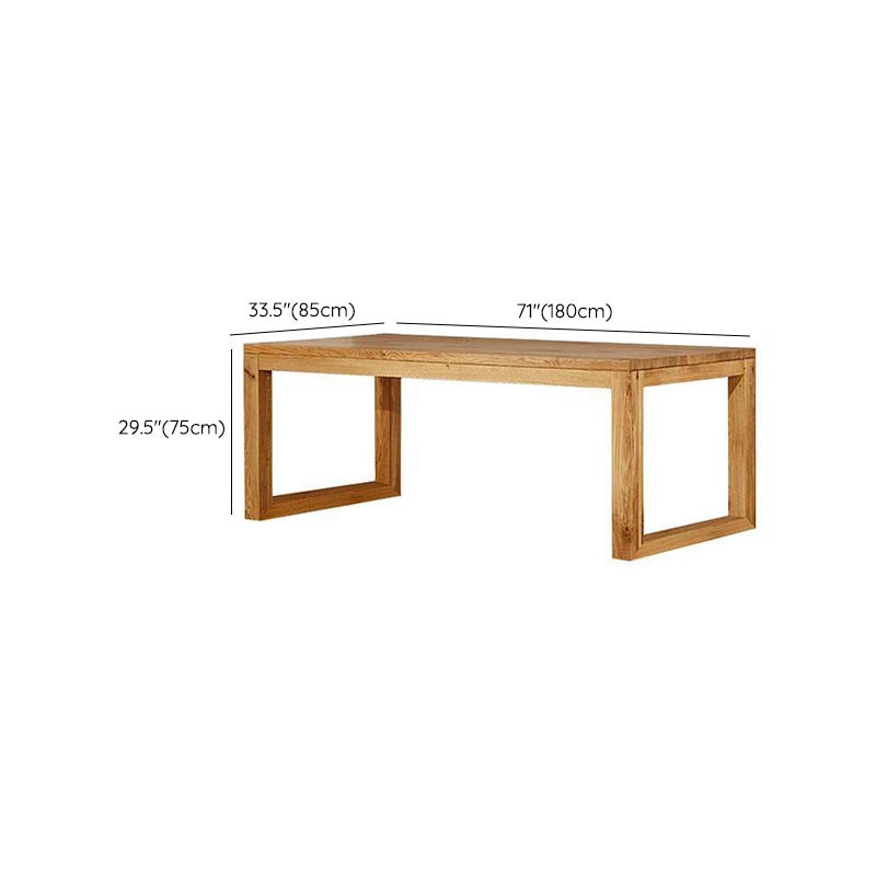 Modern 1/9 Pieces Dining Set Rectangle Pine Wood Dining Table for Dining Room Clearhalo 'Dining Room Sets' 'Dining Tables & Seating' 'dining_room_set' 'furn' 'furn_dining_room_set' 'Furniture' 'Kitchen & Dining Furniture' 6146869