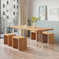 Modern 1/3/5 Pieces Dining Set Rectangle Wood Dining Table for Dining Room Kitchen