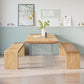 Modern 1/3/5 Pieces Dining Set Rectangle Wood Dining Table for Dining Room Kitchen