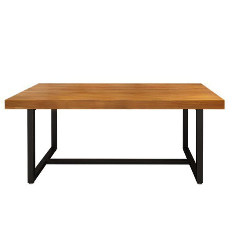 Modern 1/5 Pieces Dining Set Rectangle Wood Dining Table for Kitchen Dining Room Brown 79"L x 31"W Clearhalo 'Dining Room Sets' 'Dining Tables & Seating' 'dining_room_set' 'furn' 'furn_dining_room_set' 'Furniture' 'Kitchen & Dining Furniture' 6146945