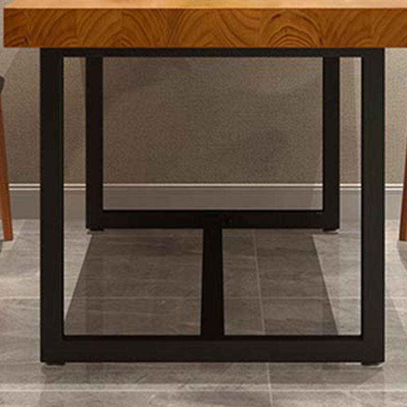 Modern 1/5 Pieces Dining Set Rectangle Wood Dining Table for Kitchen Dining Room Clearhalo 'Dining Room Sets' 'Dining Tables & Seating' 'dining_room_set' 'furn' 'furn_dining_room_set' 'Furniture' 'Kitchen & Dining Furniture' 6146954