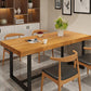Modern 1/5 Pieces Dining Set Rectangle Wood Dining Table for Kitchen Dining Room Clearhalo 'Dining Room Sets' 'Dining Tables & Seating' 'dining_room_set' 'furn' 'furn_dining_room_set' 'Furniture' 'Kitchen & Dining Furniture' 6146958