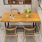 Modern 1/5 Pieces Dining Set Rectangle Wood Dining Table for Kitchen Dining Room Clearhalo 'Dining Room Sets' 'Dining Tables & Seating' 'dining_room_set' 'furn' 'furn_dining_room_set' 'Furniture' 'Kitchen & Dining Furniture' 6146959