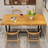 Modern 1/5 Pieces Dining Set Rectangle Wood Dining Table for Kitchen Dining Room Clearhalo 'Dining Room Sets' 'Dining Tables & Seating' 'dining_room_set' 'furn' 'furn_dining_room_set' 'Furniture' 'Kitchen & Dining Furniture' 6146959
