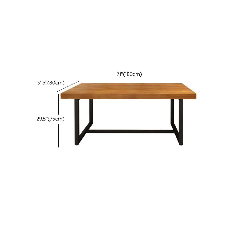 Modern 1/5 Pieces Dining Set Rectangle Wood Dining Table for Kitchen Dining Room Clearhalo 'Dining Room Sets' 'Dining Tables & Seating' 'dining_room_set' 'furn' 'furn_dining_room_set' 'Furniture' 'Kitchen & Dining Furniture' 6146965