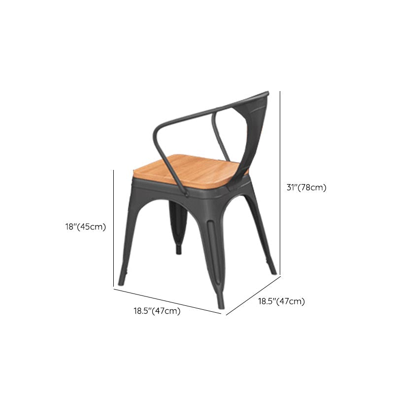 1/5 piezas Juego de comedor de comedor industrial Juego de comedor de madera maciza para uso en el hogar