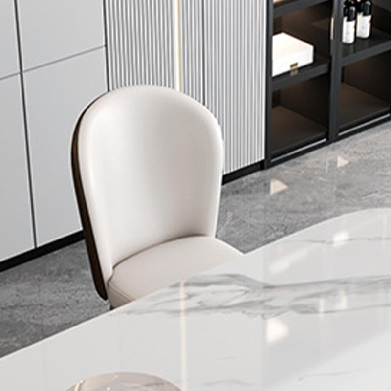 Glam Rectangle Table Set 1/3/4/5/6 Pieces Dining Set for Home Use Clearhalo 'Dining Room Sets' 'Dining Tables & Seating' 'dining_room_set' 'furn' 'furn_dining_room_set' 'Furniture' 'Kitchen & Dining Furniture' 6147168