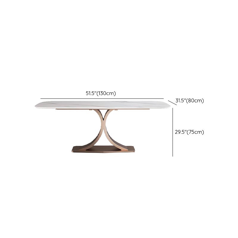 Glam Rectangle Table Set 1/3/4/5/6 Pieces Dining Set for Home Use Clearhalo 'Dining Room Sets' 'Dining Tables & Seating' 'dining_room_set' 'furn' 'furn_dining_room_set' 'Furniture' 'Kitchen & Dining Furniture' 6147174