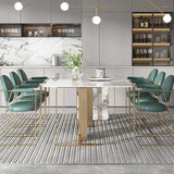 グラム長方形のテーブルセット1/4/5/7ピース自宅で使用するためのダイニングセット