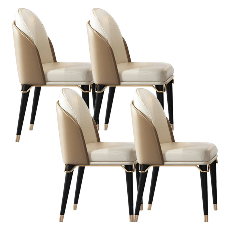 Glam -stijl rechthoekige tafel ingesteld 1/4/5/7 stukken dinerset voor thuisgebruik