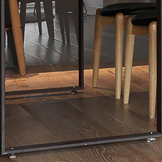 モダンな1/7ピースダイニングセット長方形の木製ダイニングテーブルダイニングルーム用