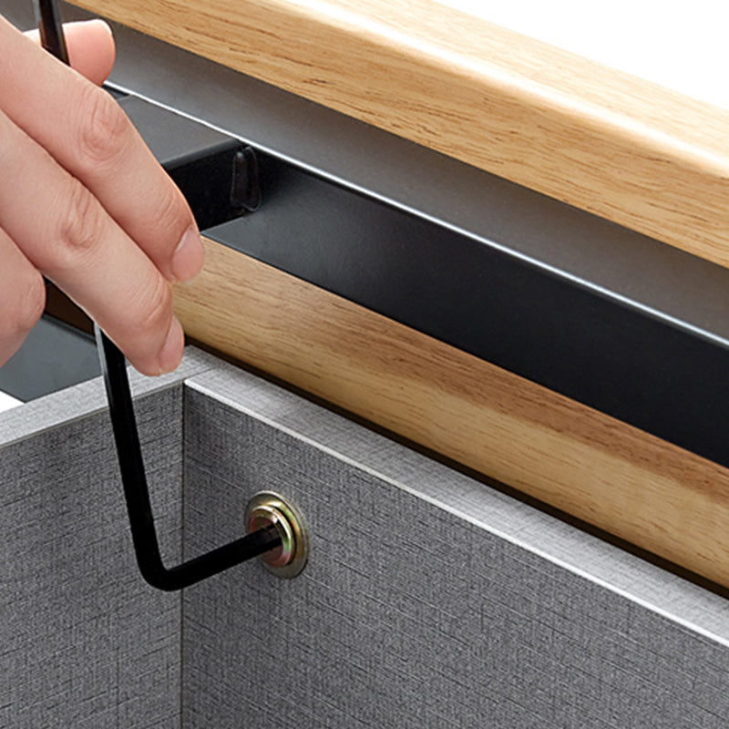 Faux lederen bank bed met kussenachter converteerbare bank met tijdschriftopslag