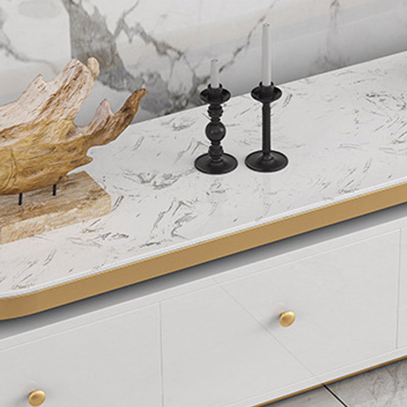 Glam TV Media Stand Enclosed Storage TV Stand Console with Drawers Clearhalo 'furn' 'furn_tv_stands_entertainment_centers' 'Furniture' 'Living Room Furniture' 'TV Stands & Entertainment Centers' 'TV Stands & Media Storage Furniture' 'tv_stands_entertainment_centers' 6150691