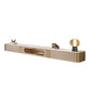 Glam – meuble TV en marbre blanc, Console de rangement fermée, support multimédia TV pour salon