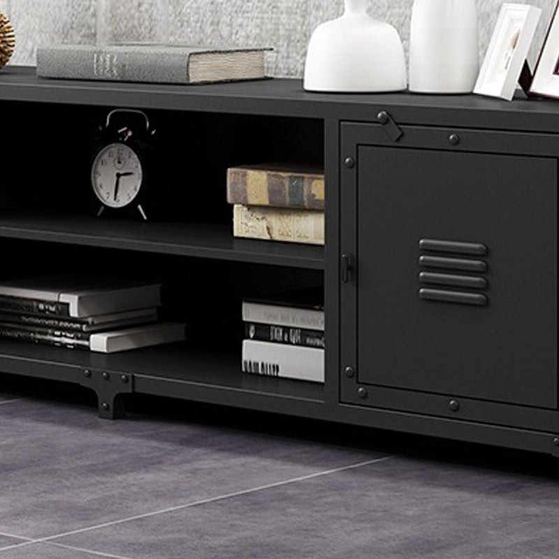 Industriële ijzeren TV-standaard Console Open opslag TV-mediastandaard voor woonkamer