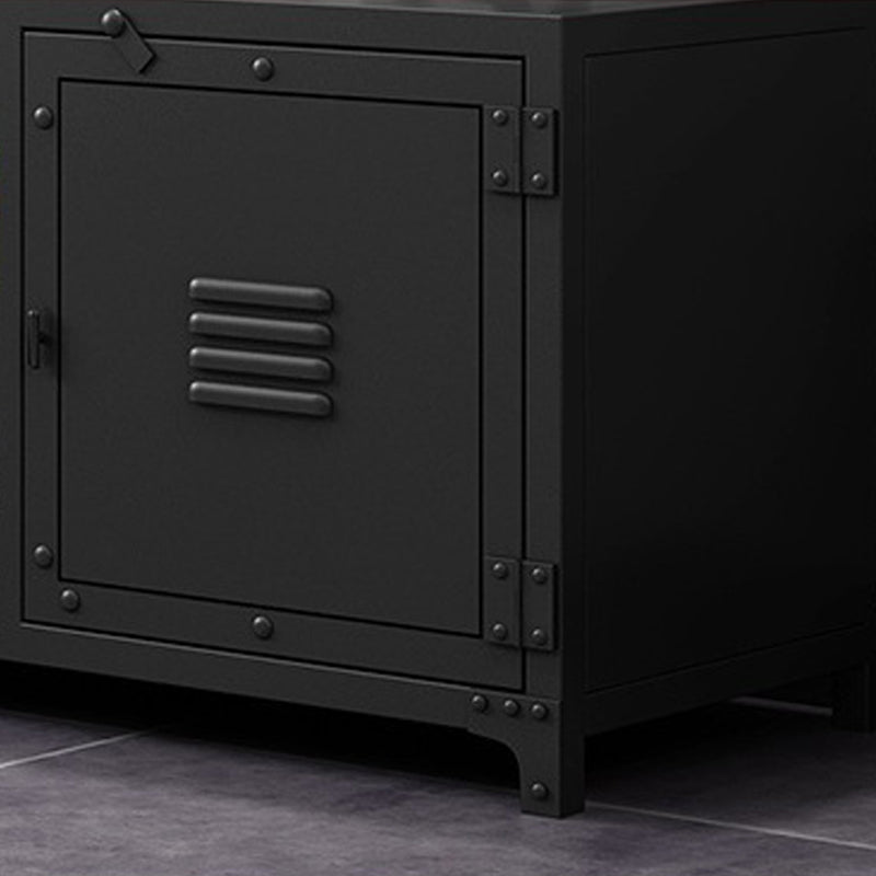 Industriële ijzeren TV-standaard Console Open opslag TV-mediastandaard voor woonkamer
