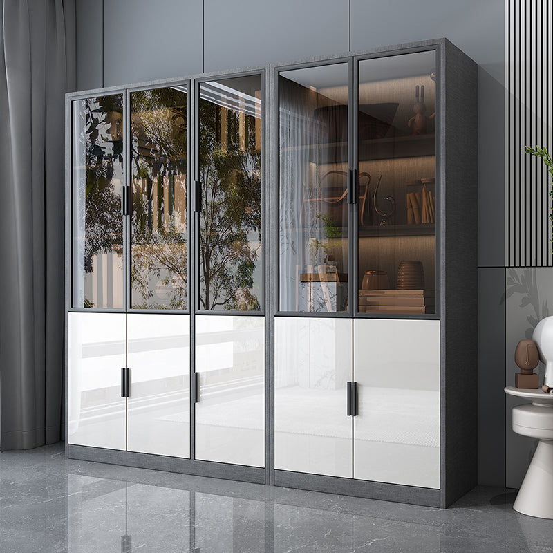 Scandinavian Storage Cabinet Manufactured Wood Display Cabinet for Bedroom Clearhalo 'Display & China Cabinets' 'display_china_cabinets' 'furn' 'furn_display_china_cabinets' 'Furniture' 'Kitchen & Dining Furniture' 6150883