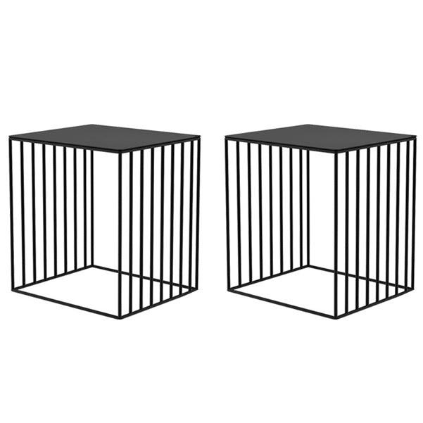 Modern Bedside Cabinet Iron Nightstand for Bedroom , 18"W X 19.5"H