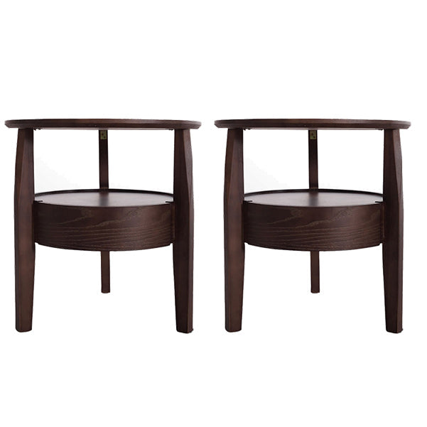 19.69 "Mesa de noche de 1 cortadora de altura gabinete de noche de madera maciza con piernas