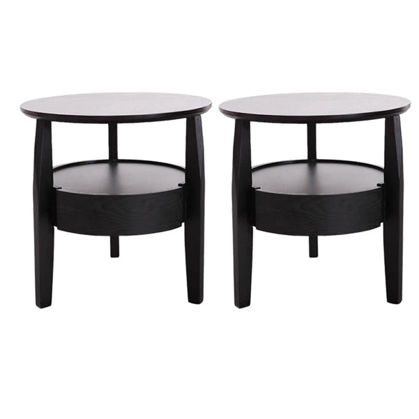 19.69 "Mesa de noche de 1 cortadora de altura gabinete de noche de madera maciza con piernas