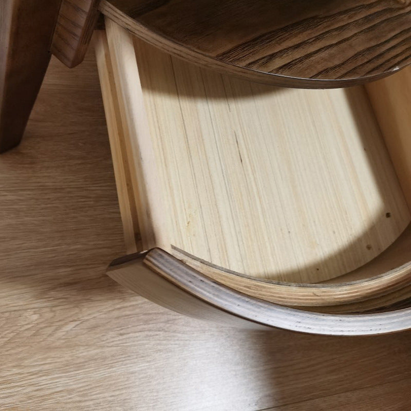 19.69 "Mesa de noche de 1 cortadora de altura gabinete de noche de madera maciza con piernas