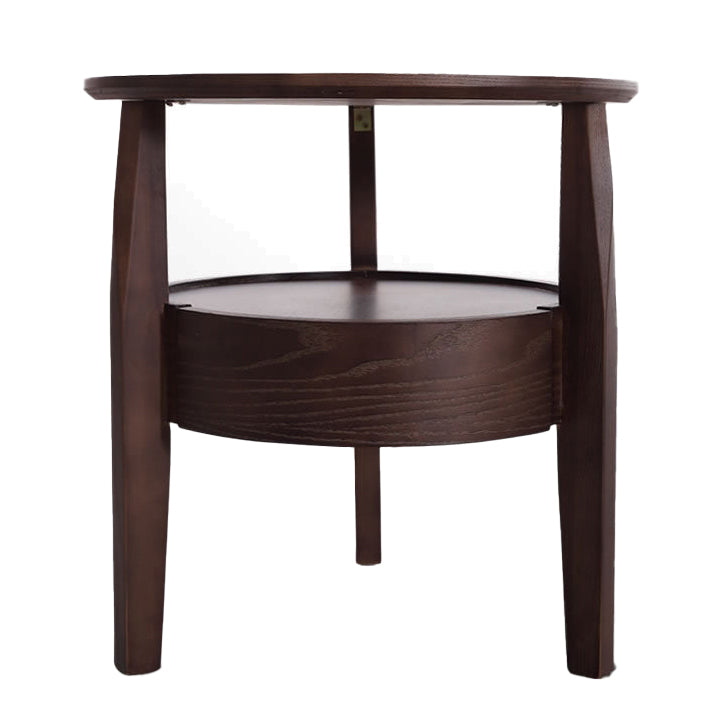 19.69 "Mesa de noche de 1 cortadora de altura gabinete de noche de madera maciza con piernas