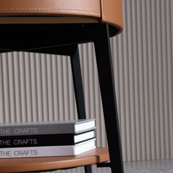 Tavolo da notte in vetro alto 20 "Abbassinamento da letto da letto con 1 scaffale